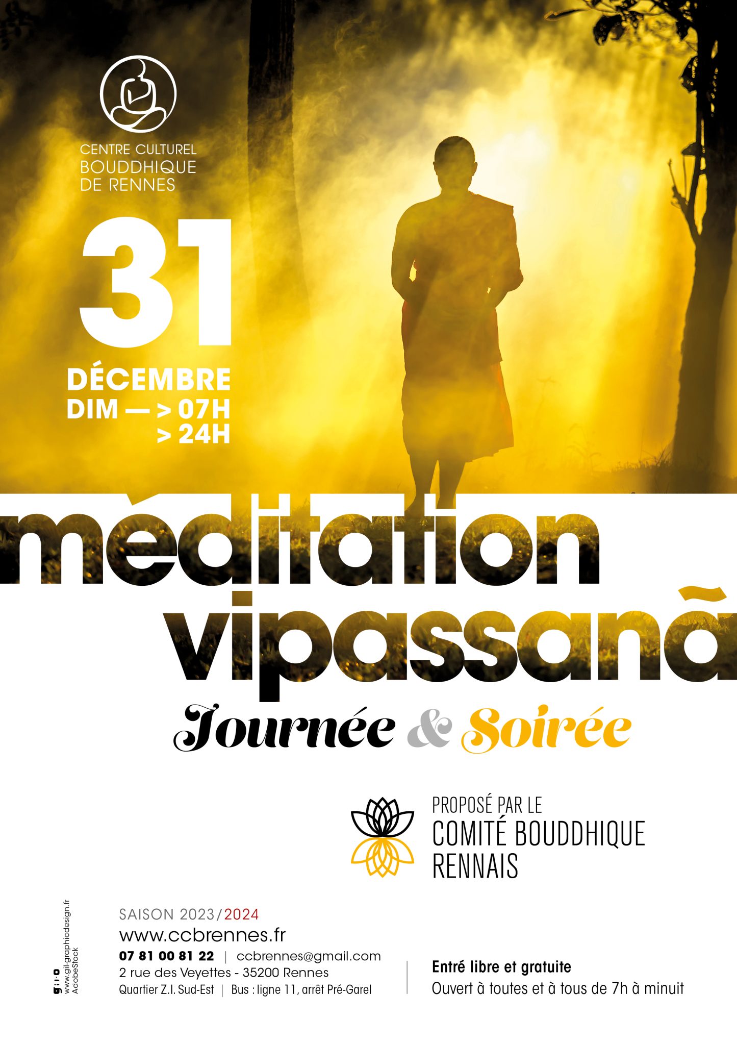 ccbr journee de meditation vipassana